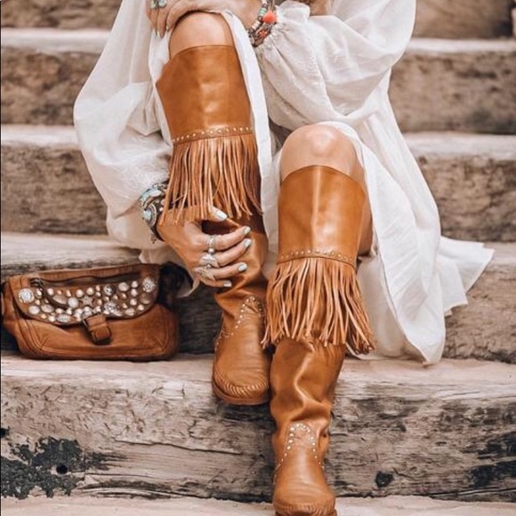 Karma Of Charme | Shoes | Karma Of Charme Tan Tassel Boots | Poshmark